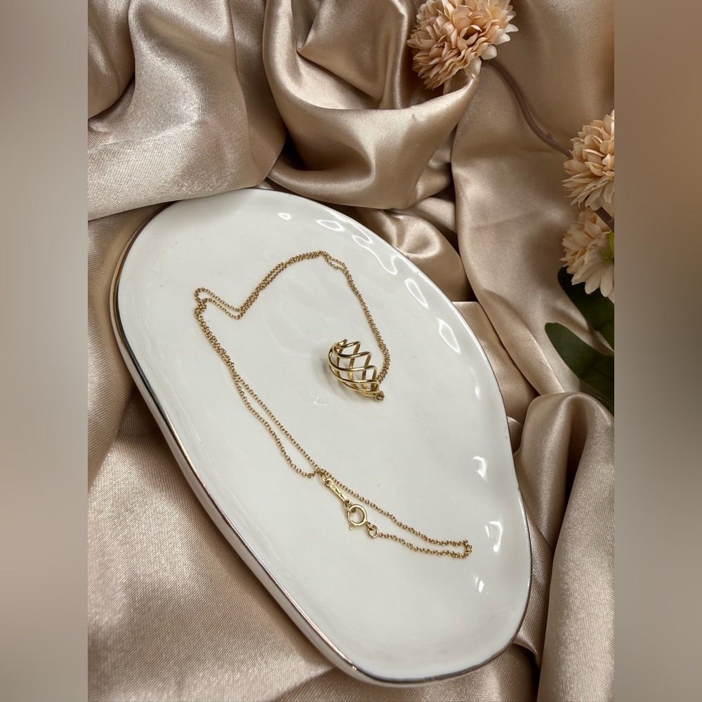 Tiffany & Co Paloma Picasso Venezia Luce 18K Gold Necklace AU750 Rare